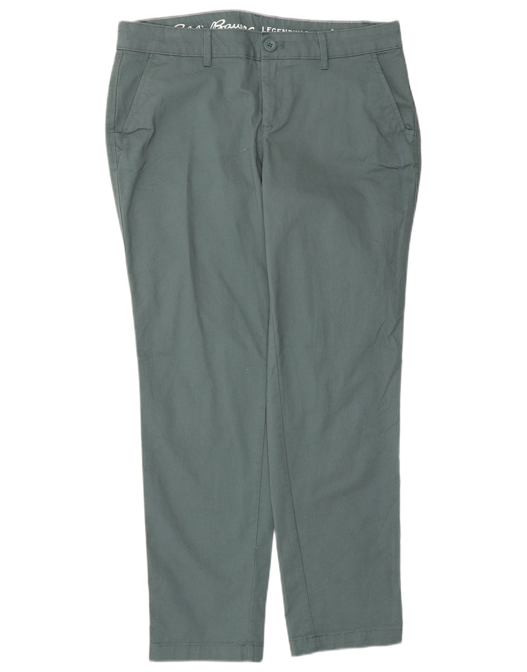 EDDIE BAUER Pantalon Chino Slim Femme US 6 Medium W32 L29 Coton Vert
