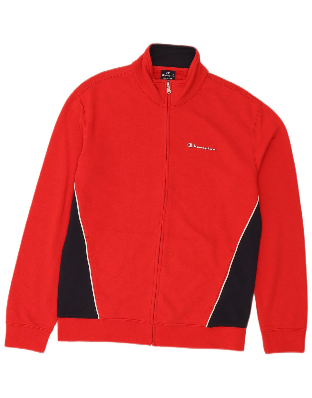 Champion Veste de Survêtement Homme Rouge Moyen Colourblock Cotton