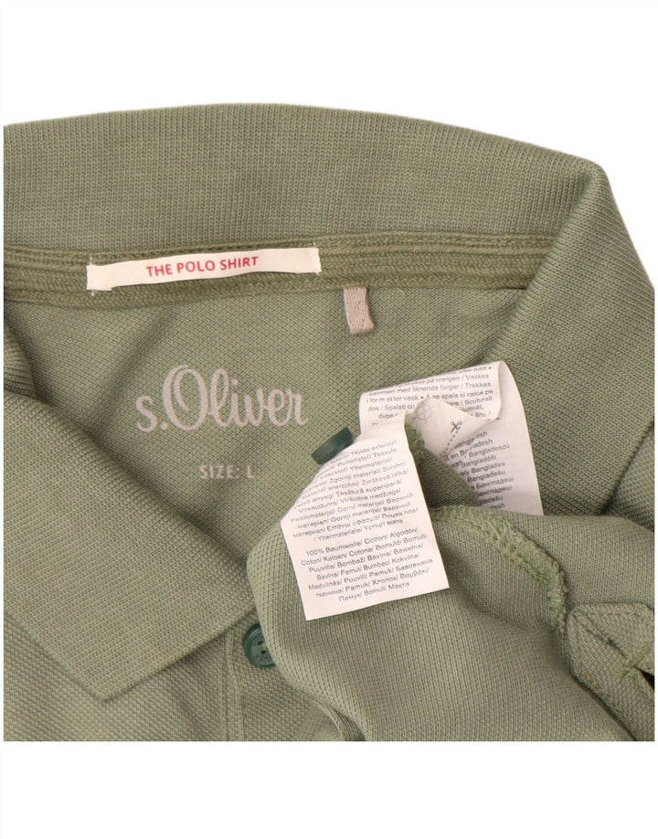 S.Oliver Polo Homme Grand Vert Coton