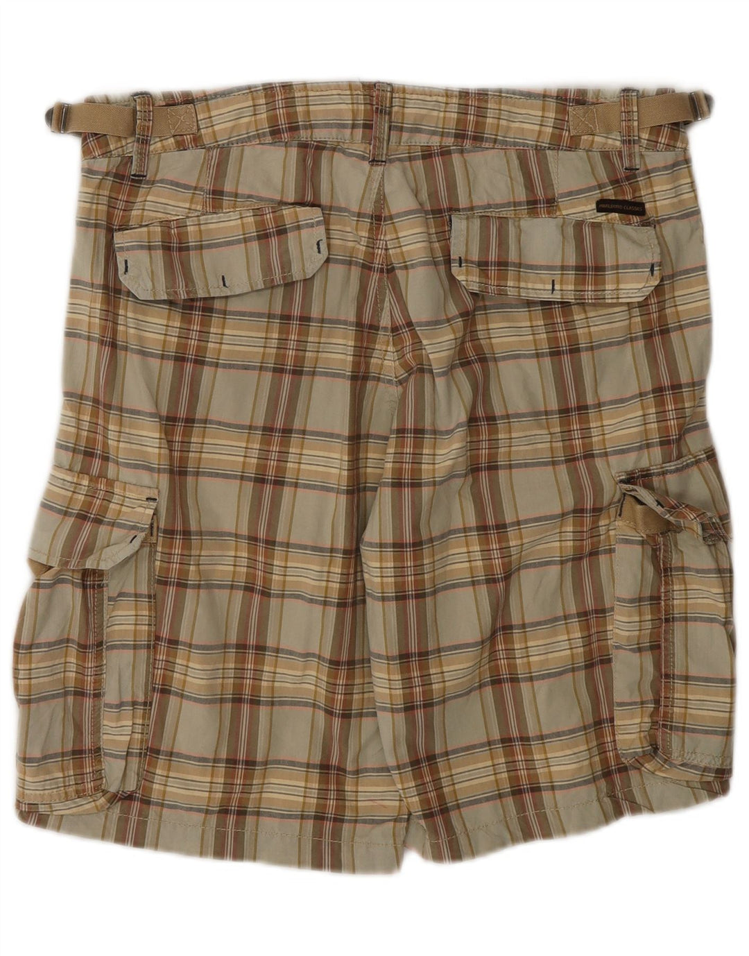 Marlboro Classics Short cargo pour homme W31 en coton à carreaux beige moyen