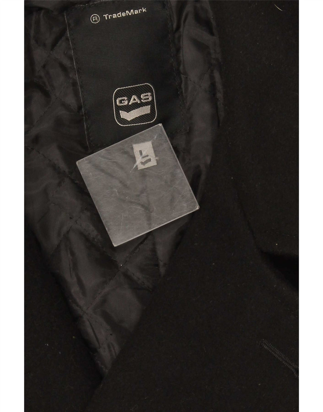 Gas Manteau double boutonnage pour homme UK 40 Large Noir