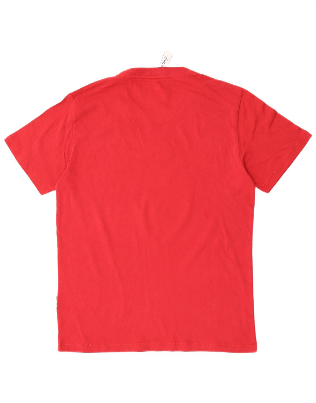 Sun68 T-shirt graphique pour homme en coton rouge Taille L