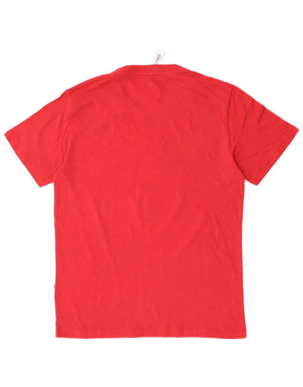 Sun68 T-shirt graphique pour homme en coton rouge Taille L