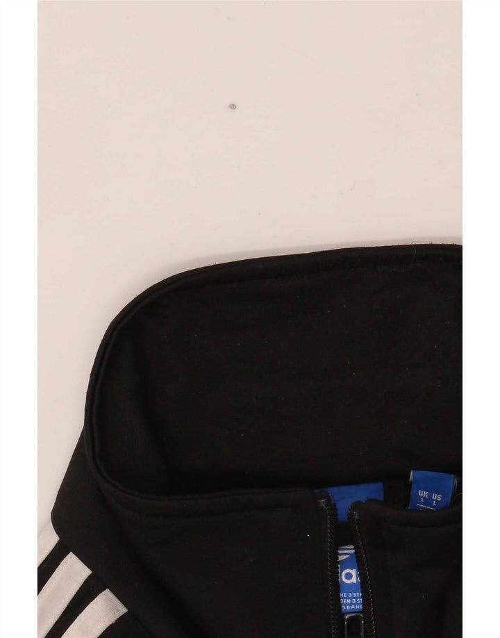 Adidas Veste de survêtement pour homme Large Noir Polyester