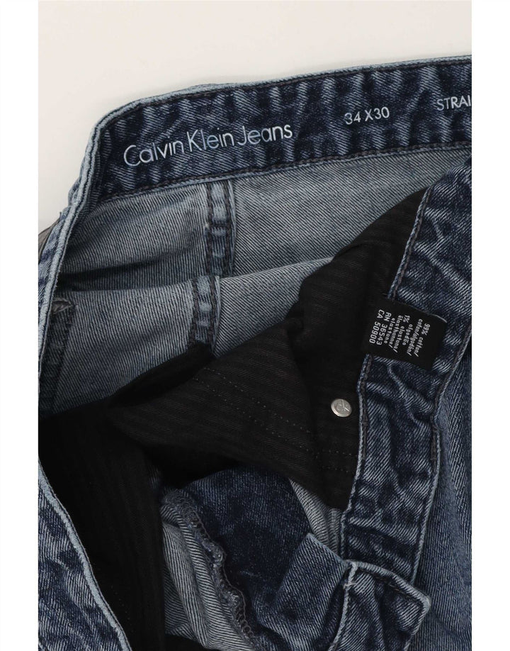 Calvin Klein Jean droit homme W34 L26 bleu coton