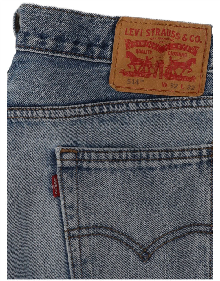 LEVI'S Jean Droit 514 Homme W32 L32 Bleu Coton