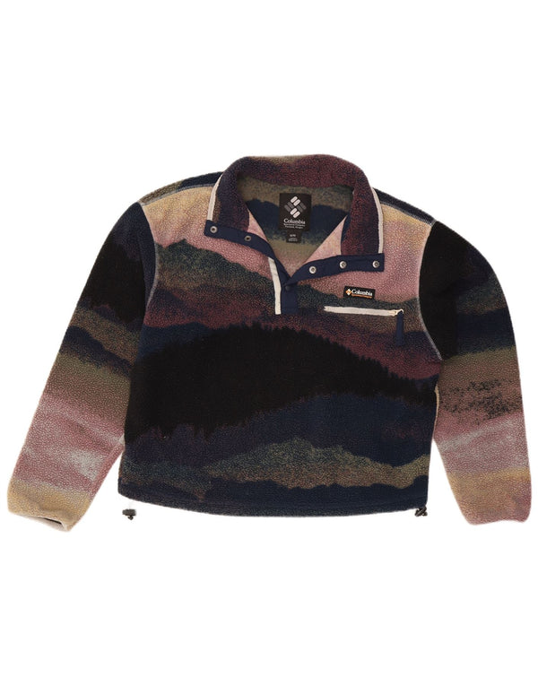 Columbia Pull Polaire Oversize Femme UK 14 Moyen Multicolore