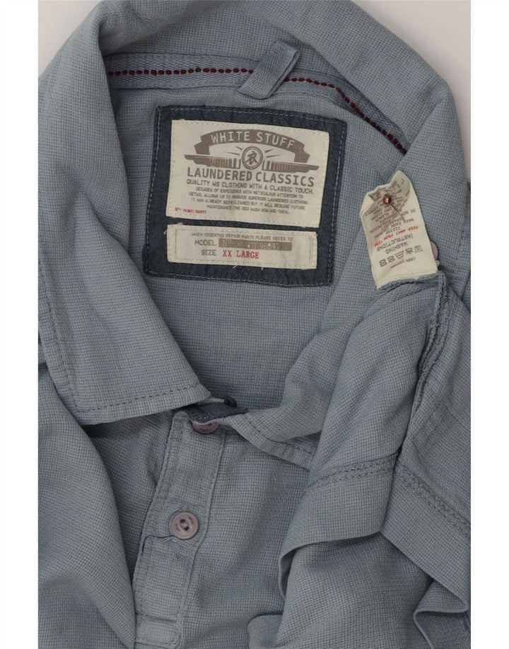 WHITE STUFF Polo Homme 2XL Bleu Coton