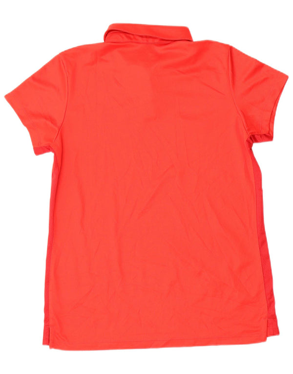 Nike Polo Dri Fit pour femme UK 14 Large Rouge