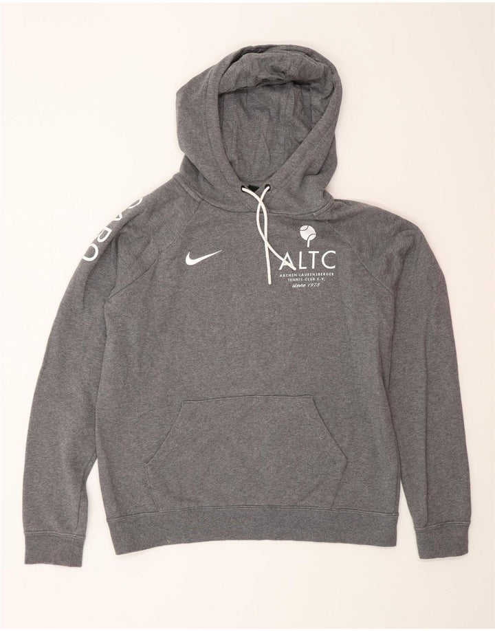 NIKE Pull à capuche graphique pour homme en coton gris moyen