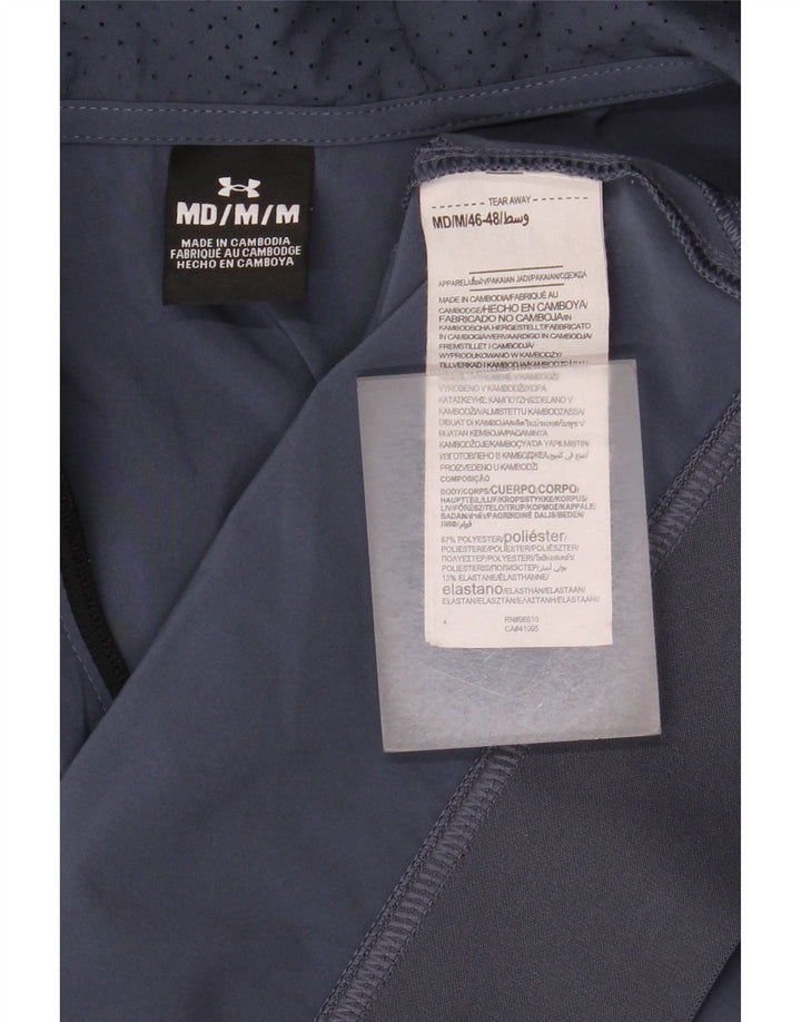 Under Armour Sweat à capuche zippé pour homme en polyester bleu marine moyen