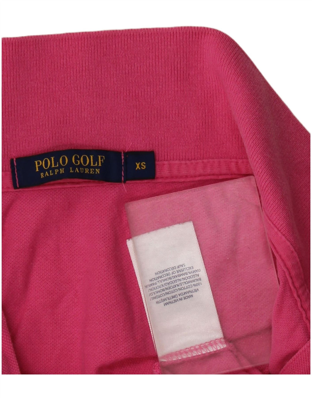POLO RALPH LAUREN Polo Femme UK 6 XS Rose Coton