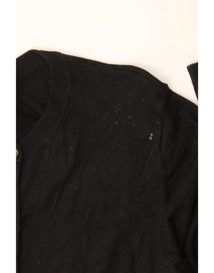 Marks & Spencer Pull Cardigan Femme UK 12 Medium Noir Viscose
