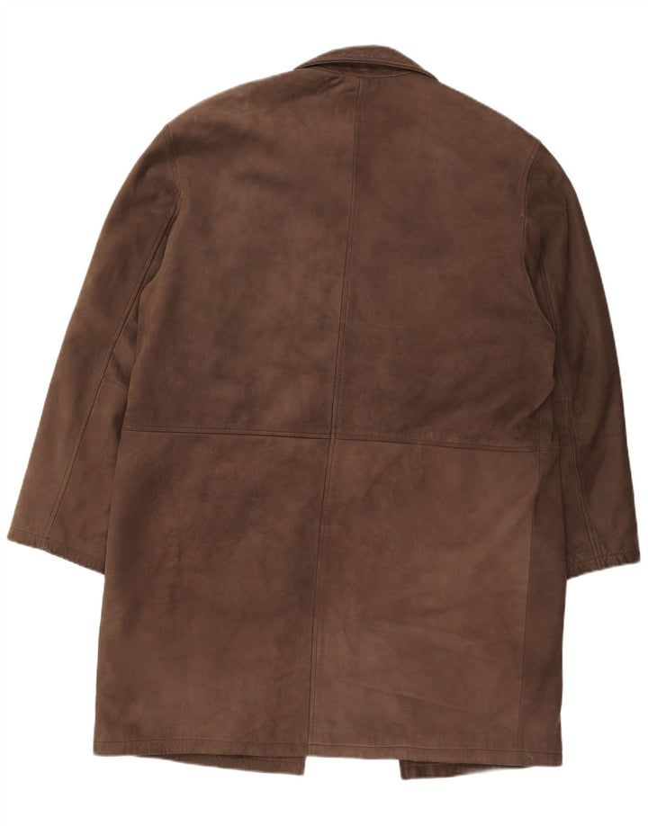 Camel Active Manteau en cuir pour homme EU 54 XL Cuir marron