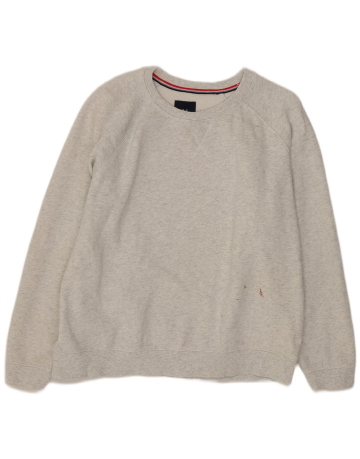 Crew Clothing Sweat-shirt surdimensionné pour femme UK 18 XL Gris moucheté