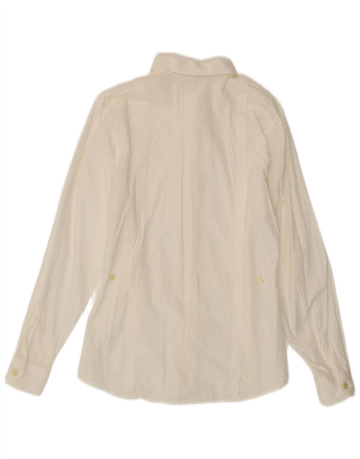 Benetton Chemise Femme IT 42 Coton Blanc Moyen