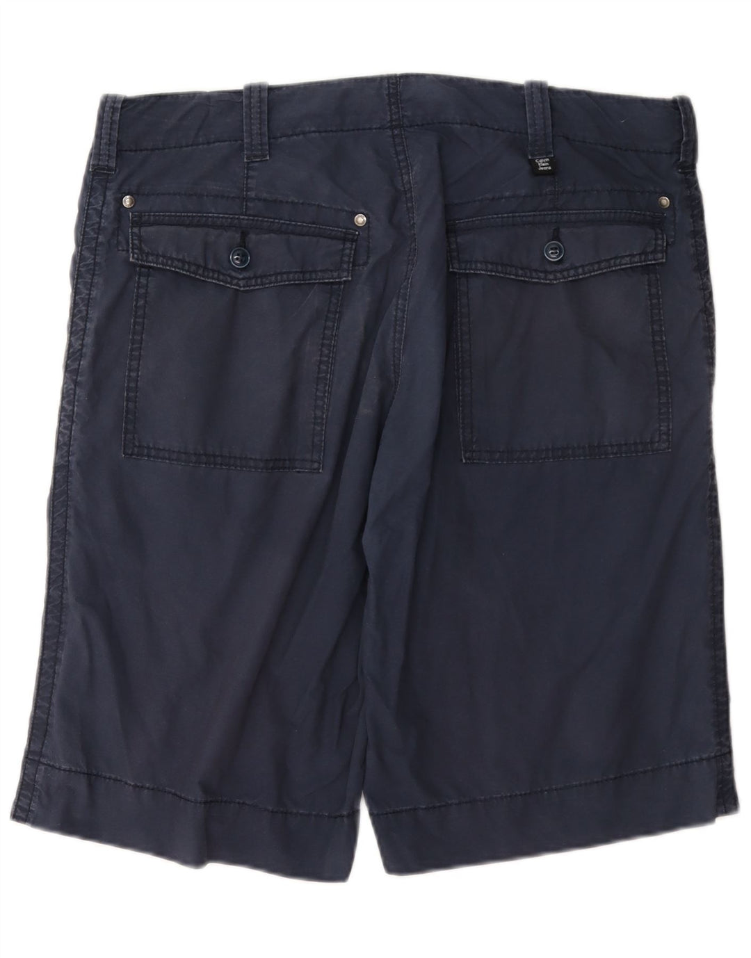 Calvin Klein Short Chino Homme W32 Bleu Marine Moyen Coton
