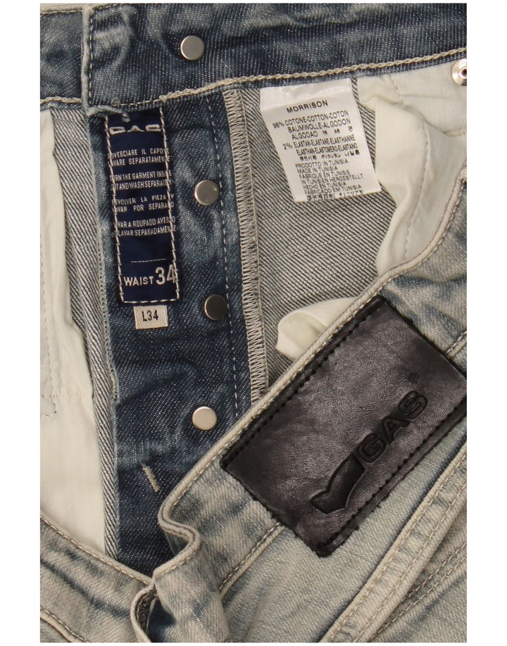 Gas Jean Slim Morrison Homme W34 L34 Bleu Coton