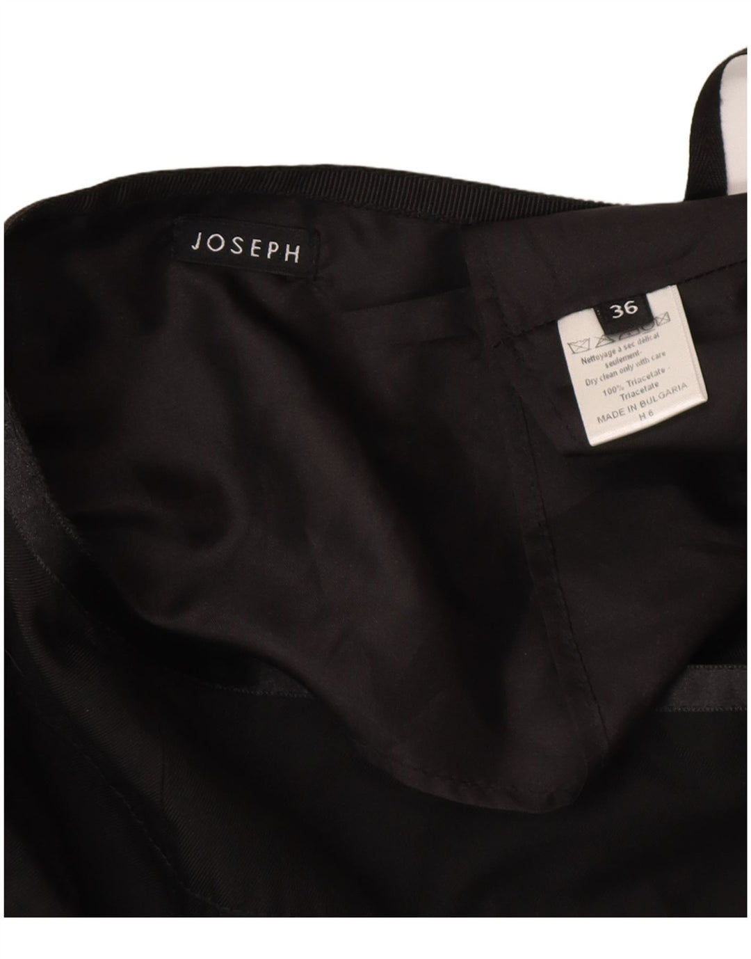 JOSEPH Womens Wrap Skirt EU 36 Small W26 Black Triacetate Classic