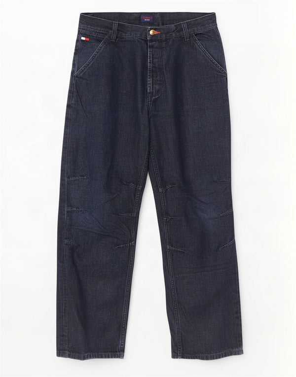 Tommy Hilfiger Jean droit homme W32 L32 bleu marine coton