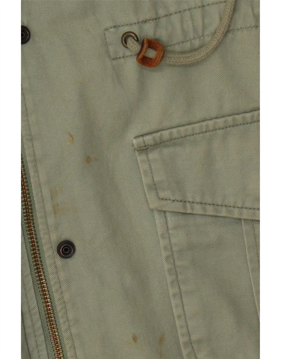 Levi's Veste utilitaire à capuche pour femme UK 10 Small Vert Coton