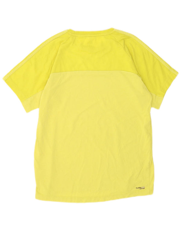 Adidas T-Shirt Climalite Homme Jaune Moyen Coton