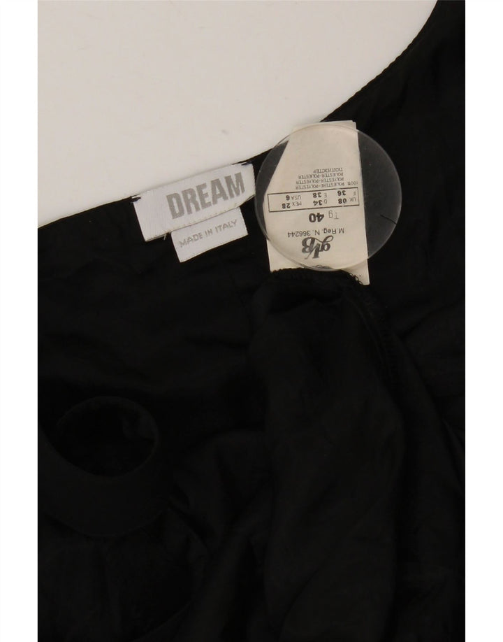 Dream Robe de soirée sans manches pour femme UK 8 Small Noir Polyester