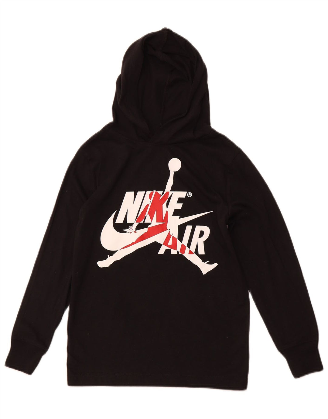 NIKE Pull à capuche graphique pour garçon 8-9 ans Petit coton noir