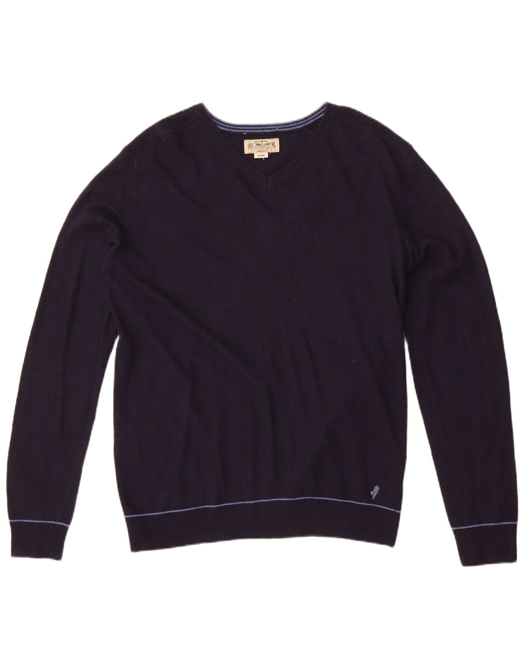 Marlboro Classics Pull col V pour homme 2XL Bleu marine Polyamide
