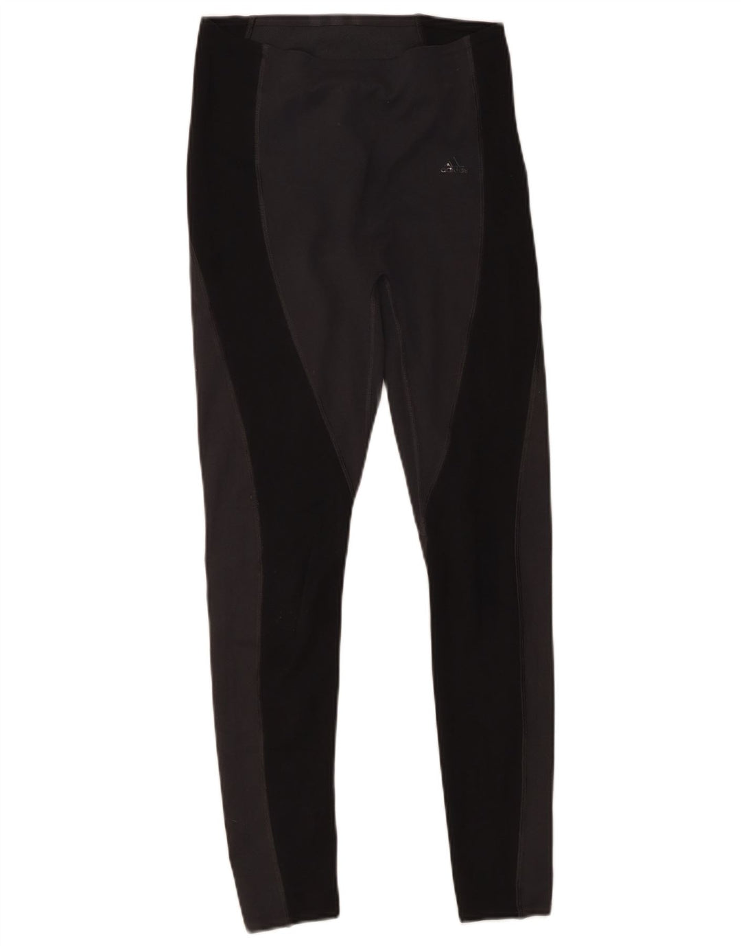 Adidas Leggings Femme UK 8/10 Petit Noir Colorblock Polyester