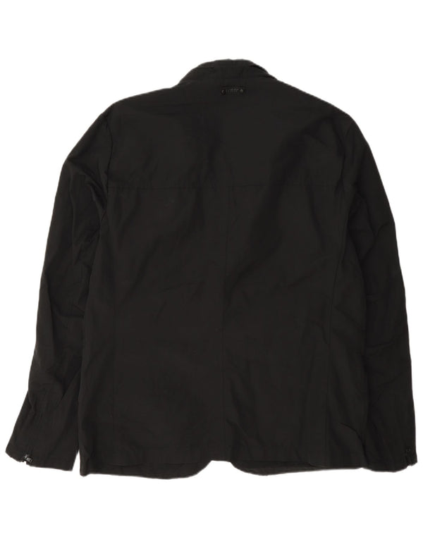 Dkny Veste blazer à 3 boutons pour homme UK 40 Grand coton noir