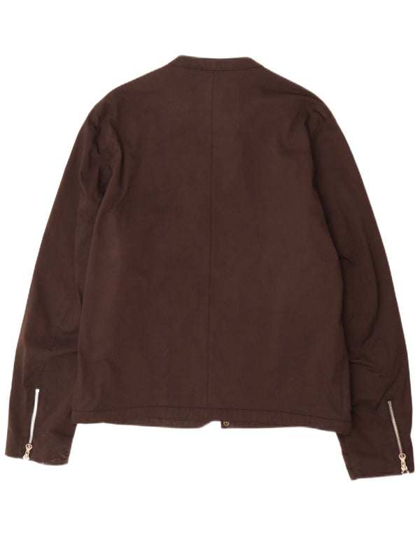 Diesel Veste Bomber Homme UK 40 Large Marron Nylon
