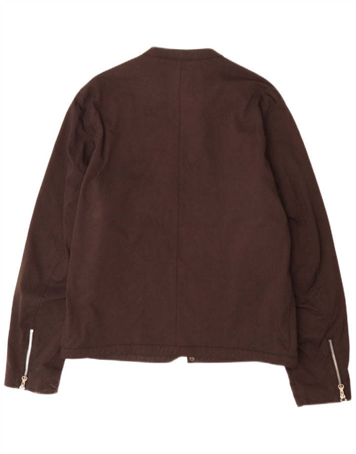 Diesel Veste Bomber Homme UK 40 Large Marron Nylon