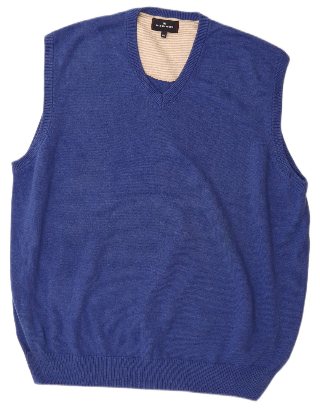 Marks & Spencer Débardeur Blue Harbor Vest pour homme 2XL en coton bleu
