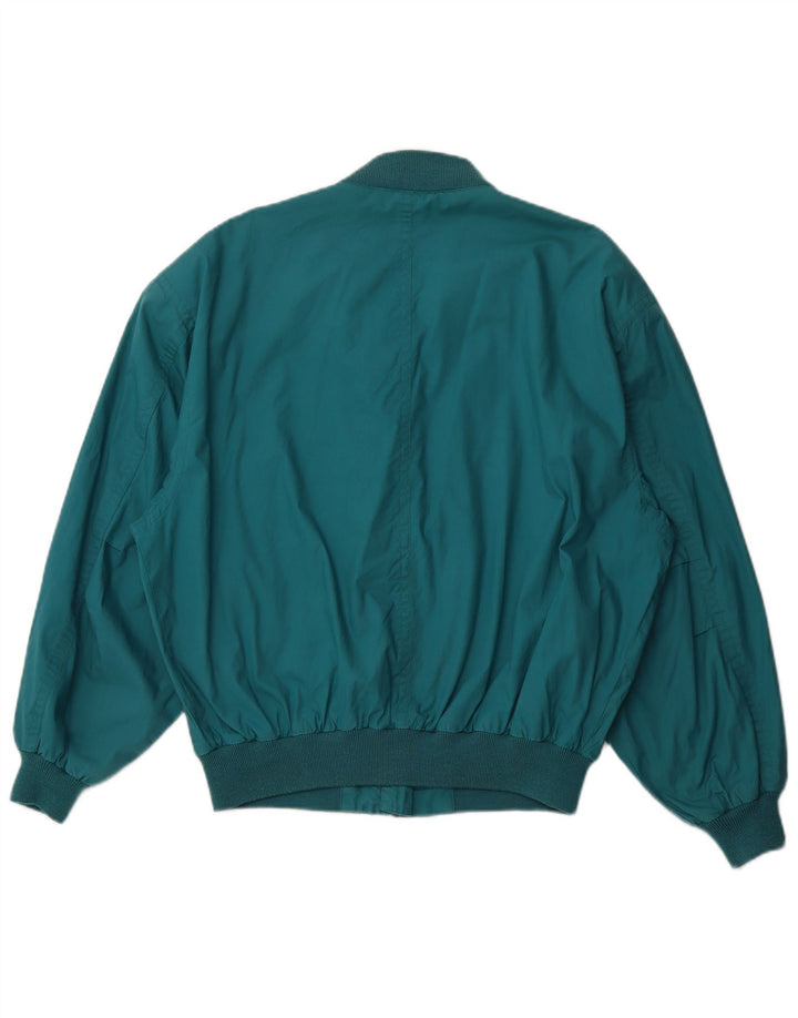 vintage Mens Bomber Jacket EU 48 Coton vert moyen