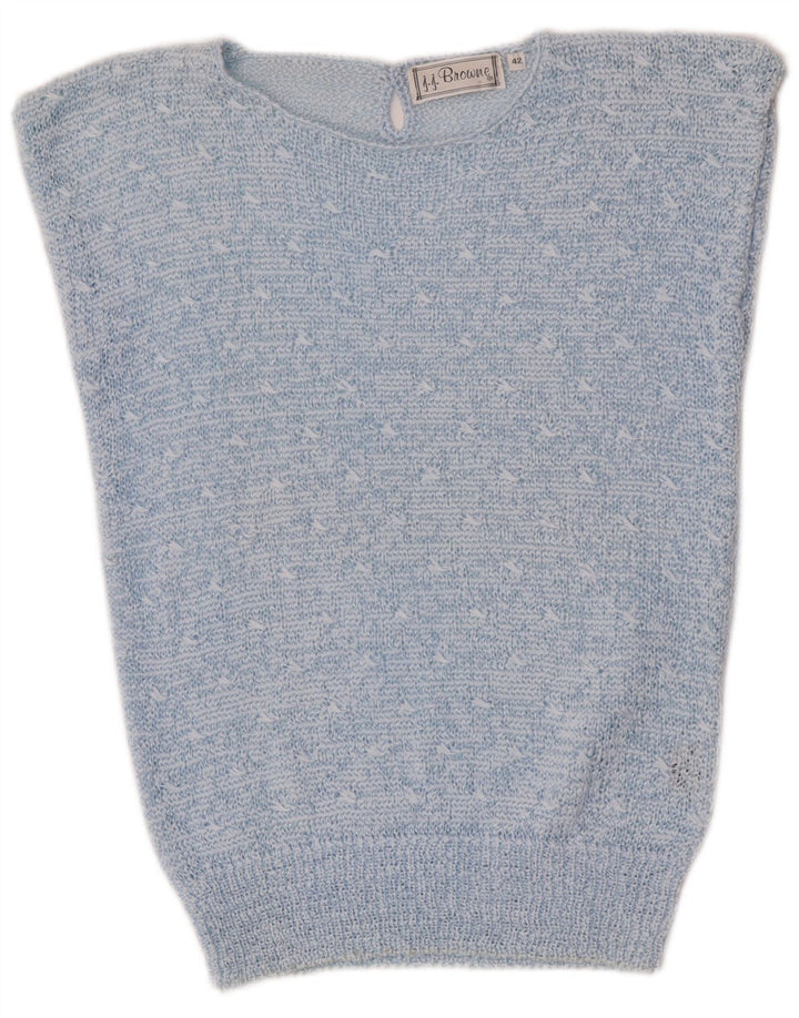 J.J. Browne Débardeur Femme EU 42 Grand Bleu Moucheté Polyester
