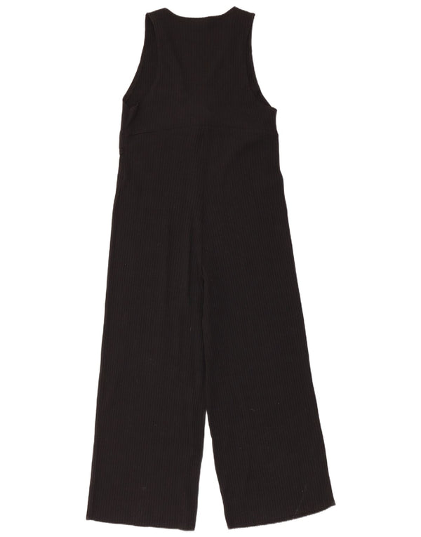 Zara Combinaison sans manches pour femme UK 12 Coton noir moyen