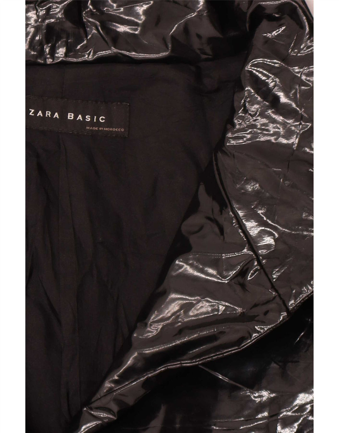 Zara Veste Bomber Femme UK 10 Petit Noir