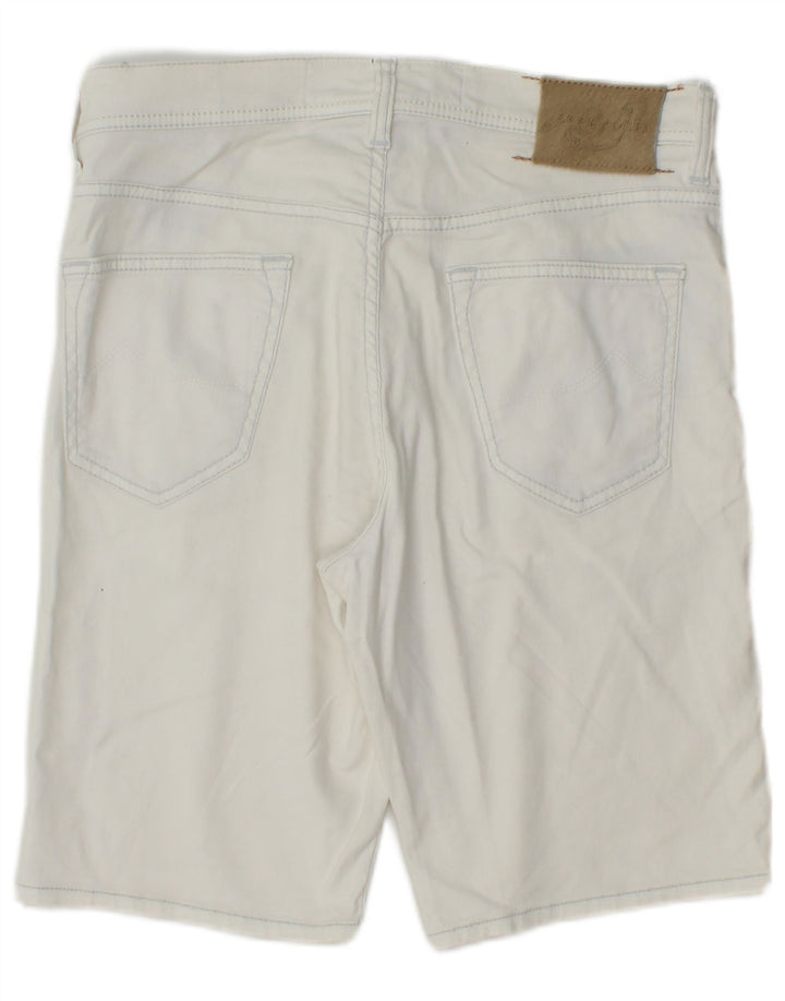 Jacob Cohen Short en jean pour homme W32 Lin blanc moyen