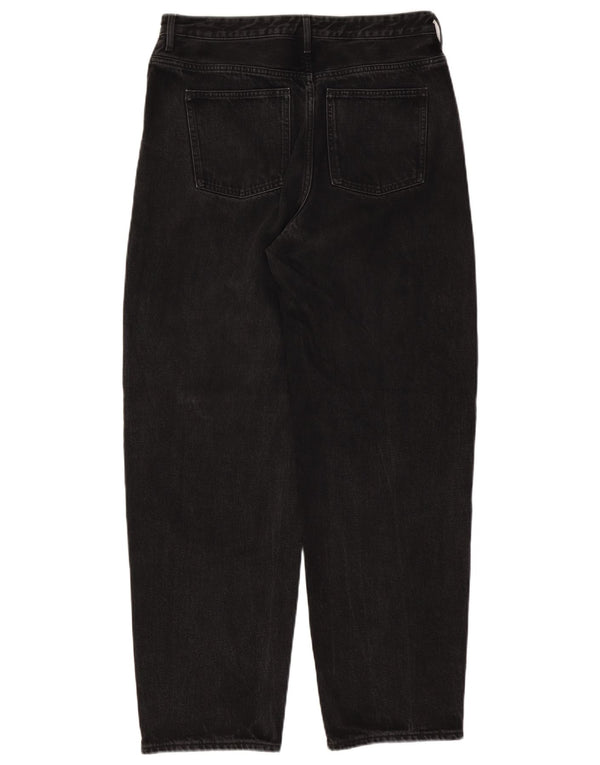 COS Womens High Rise Tapered Jeans W31 L30 Black Cotton