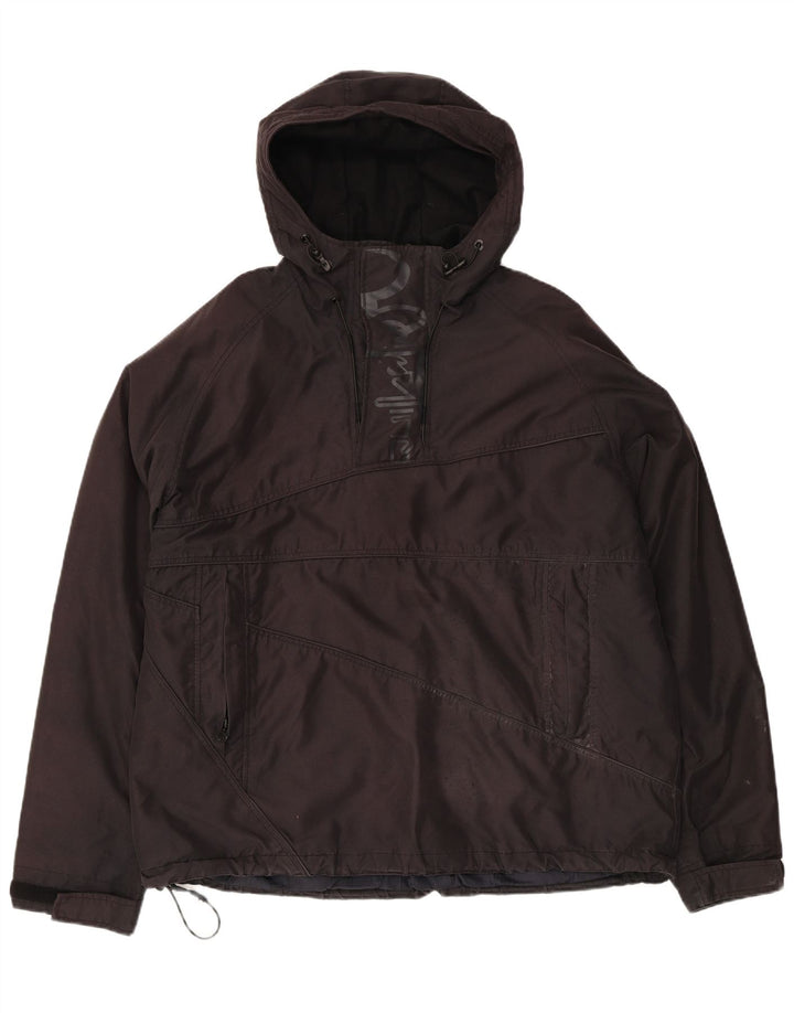Quiksilver Veste coupe-vent graphique pour homme UK 40 Large Noir