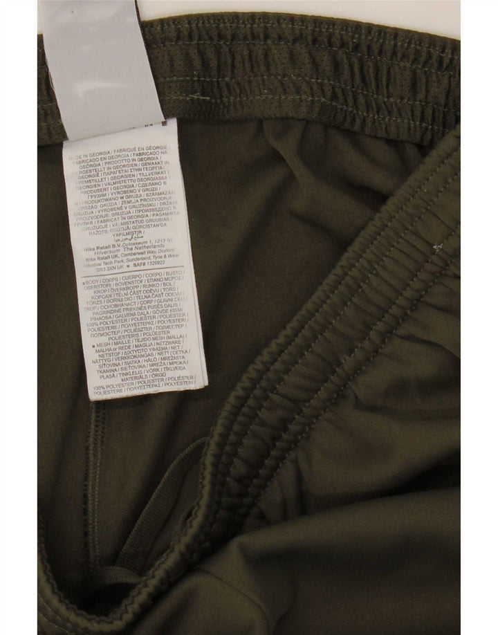 Pantalon de survêtement Nike pour femme UK 14 Polyester color block kaki moyen
