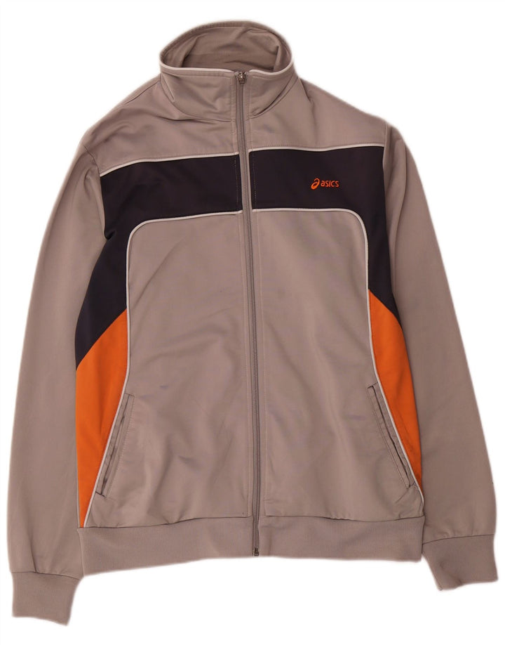 Asics Veste de Survêtement Homme Petit Gris Colorblock