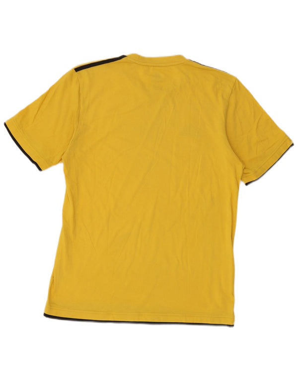 Adidas T-Shirt Homme Top UK 40/42 Coton Jaune Moyen