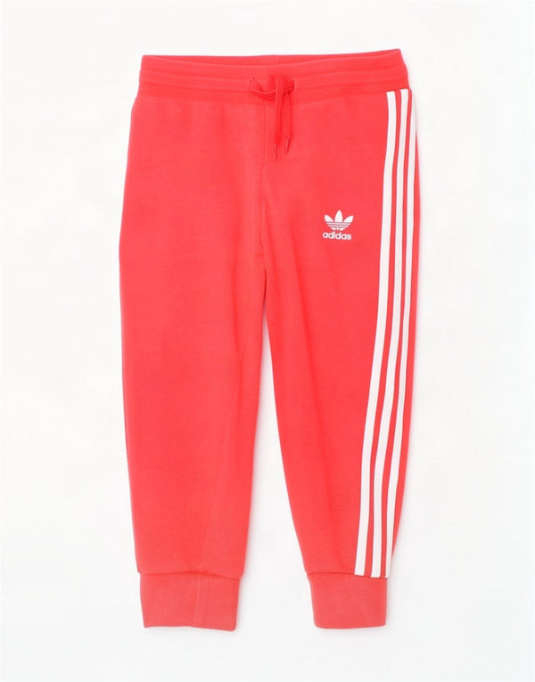 Adidas Pantalon de Survêtement Fille Joggers 2-3 ans Rouge Coton