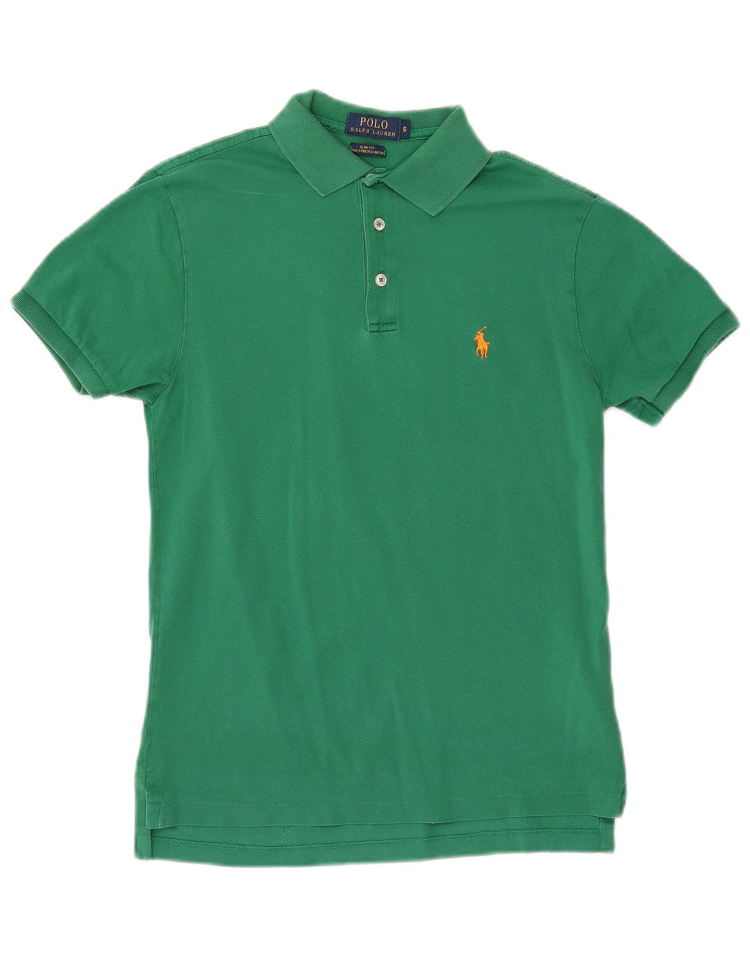 POLO RALPH LAUREN Polo Slim Fit Homme Petit Vert Coton