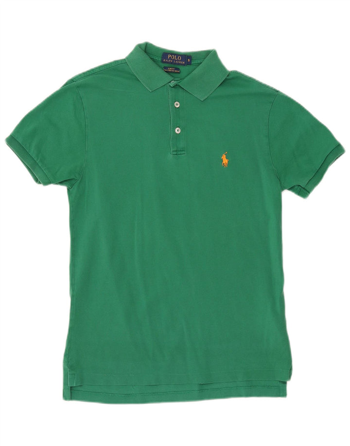 POLO RALPH LAUREN Polo Slim Fit Homme Petit Vert Coton