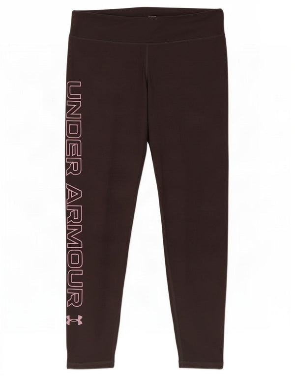 Under Armour Legging graphique pour femme UK 10 Small Gris Coton