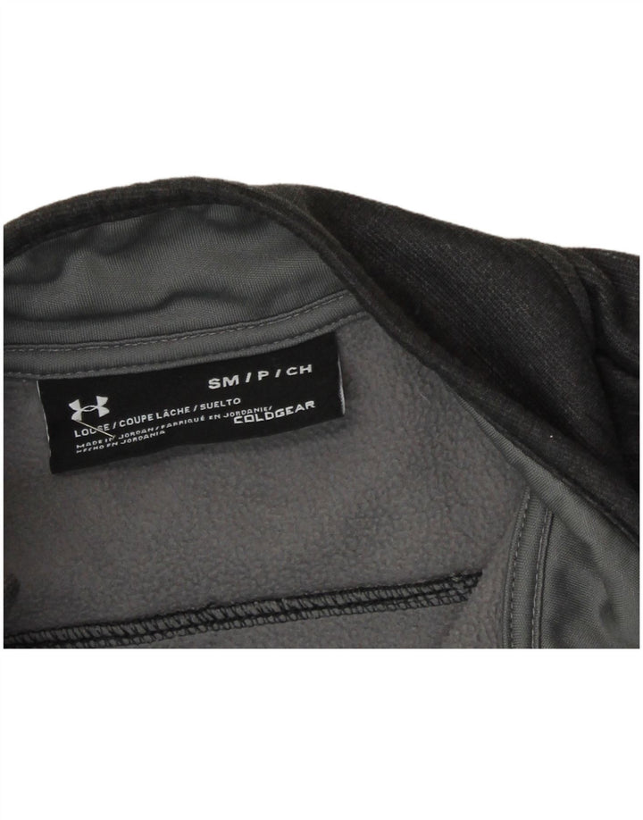 Under Armour Cold Gear Sweat-shirt à col zippé pour homme Petit gris moucheté