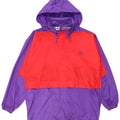 PUMA Veste de pluie à capuche surdimensionnée pour homme UK 36 Small Violet Colourblock
